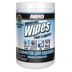 ABRO WIPES PAINT AND GRAFFITI REMOVER