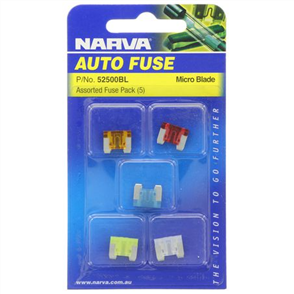 Narva Micro Blade Fuse Assortment 5 Pce