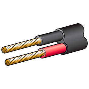4mm Twin Core Automotive Cable Red/Black With Black Sheath 100M (NZ R