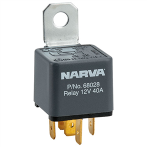 RELAY 12V 40A 5PIN W/DIODE