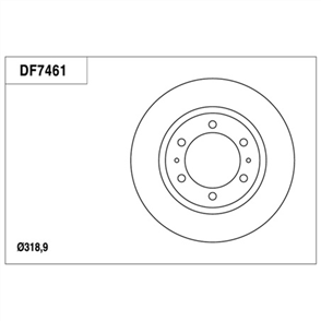 Disc Brake Rotor 319mm x 26 Min