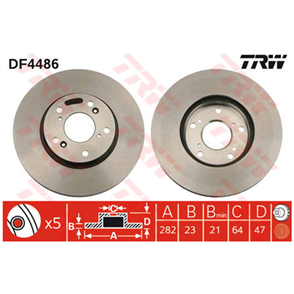 Disc Brake Rotor 282mm x 21 Min