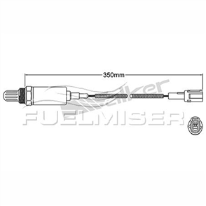 OXYGEN SENSOR DIRECT FIT 1 WIRE 350MM CABLE