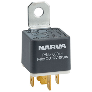 RELAY 12V 30/40A 5PIN W/DIODE