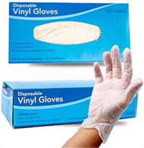 VINYL GLOVES BOX/100 XLGE LIGHTLY PDRD