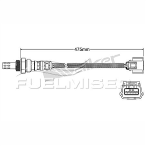 OXYGEN SENSOR DIRECT FIT 4 WIRE 475MM CABLE