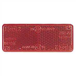 Reflector Rectangle Red 28 X 70Mm - 50 Pce