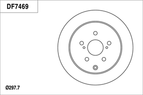 Disc Brake Rotor 298mm x 8.5 Min