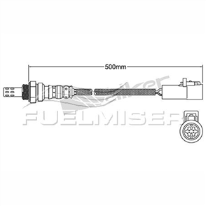 OXYGEN SENSOR DIRECT FIT 4 WIRE 500MM CABLE