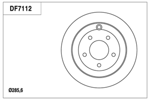 Disc Brake Rotor 285.6mm x 16 min