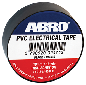 ABRO ELECTRICAL TAPE  12mmx18mmx10yds Black