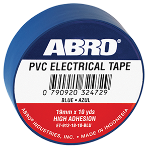 ABRO ELECTRICAL TAPE  .12mmx18mmx10yds BLUE