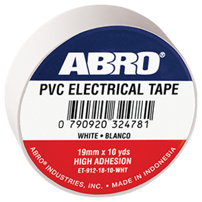 ABRO ELECTRICAL TAPE  .12mmx18mmx10yds WHITE