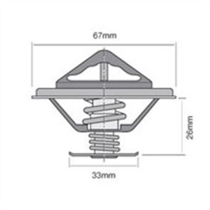 THERMOSTAT HIFLOW 82'"