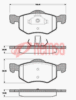 FRONT DISC BRAKE PADS - FORD / MAZDA ESCAPE , TRIBUTE DB1426 UC