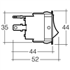 Heavy Duty Rocker Switch Off/On/On DPDT (Contacts Rated 20A @ 12V)