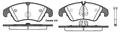 FRONT DISC BRAKE PADS  -  AUDI / VW A4 , A5 , Q5 07- DB2186 E