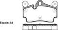 REAR DISC BRAKE PADS - AUDI  PORCHE  VW TOUAREG 03- (BREMBO) DB1677 E