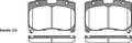 AD2136 E FRONT DISC BRAKE PADS - TOYOTA CELICA ST205  88-