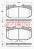 FRONT DISC BRAKE PADS - NISSAN 300ZX 86-96 DB1170 UC