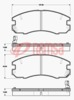 FRONT DISC BRAKE PADS - TOYOTA CELICA ST165,185 87- DB1181 E