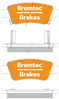 4WD BRAKE PADS SET HONDA CRV III 2.0, 2.4 (BOSCH) BT1103E