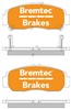 PRO-LINE BRAKE PADS SET HONDA ACCORD V6 2003-10 BT1370PRO