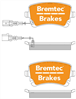 PRO-LINE BRAKE PADS SET VW TRANSPORTER T5 1.9TD, 2.3TD BT1495PRO