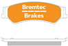 TRADE-LINE BRAKE PADS SET FORD FALCON BF 2005- BT2016TS