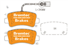 PRO-LINE BRAKE PADS SET RENAULT MASTER IV SENSOR BOSCH BT2177PRO