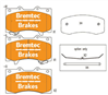 PRO-LINE HD FRONT BRAKE PADS NISSAN PATROL Y62 5.6L 2012- BT3001PRO