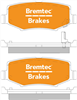 4WD BRAKE PADS SET JEEP WRANGLER 3.7i V6 2007- BT604E