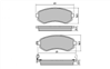FRONT DISC BRAKE PADS - NISSAN  ( ALSO REAR PATROL)