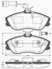FRONT DISC BRAKE PADS - AUDI / VW AUDI 100 89-91 DB1253 E