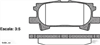 REAR DISC BRAKE PADS - TOYOTA LEXUS RX# 03- DB1518 UC