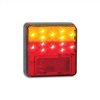 LEDAUT 12V Stop/Tail/Indicator Lamp With Reflex Reflector 100x100x25mm