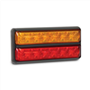 LEDAUT 12V Stop/Tail/Indicator Light With Licence Plate Lamp 14 Square