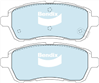 FRONT DISC BRAKE PADS - FORD/MAZDA 2 07- DB1941 UC